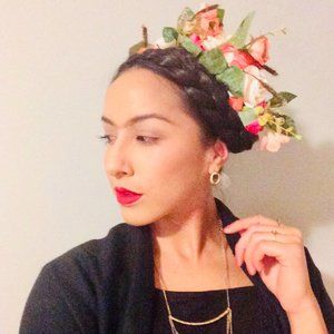 Spring Flower Wreath Head Crown